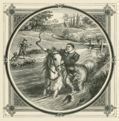 Selvom det er taget til vandkanten, kan ingen slag tvinge hesten til at drikke (gravering) af John Leighton