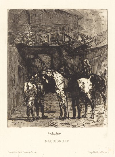 Maquignons (hestehandlere) af John Lewis Brown