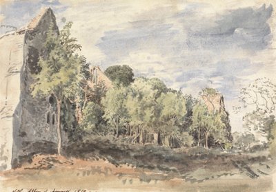 Netley Abbey af John Linnell
