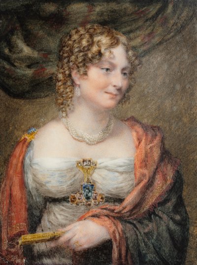 Portræt af Anne Law (født Towry), 1. Lady Ellenborough af John Linnell
