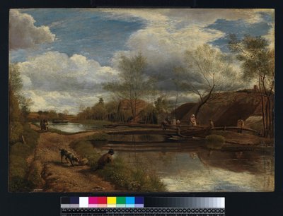 The River Kennet, nær Newbury, 1815 (olie på lærred lagt på panel) af John Linnell