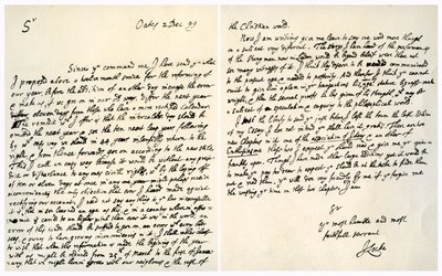Brev fra John Locke til Hans Sloane, 2. december 1699. af John Locke