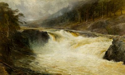 The Falls of Tummel, ca. 1875 (olie på lærred) af John MacWhirter