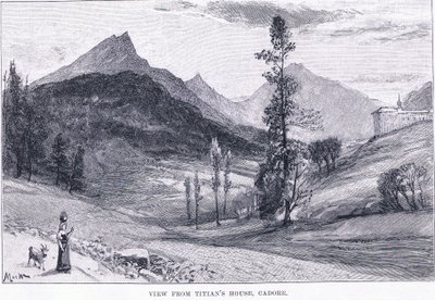 Udsigt fra Titians hus, fra The Magazine of Art 1893, Cassell and Company af John MacWhirter