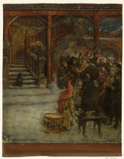 Gruppe af sang- og musikskabende figurer af John Macallan Swan