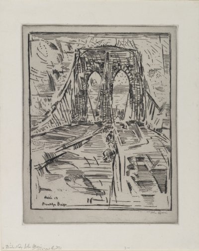 Brooklyn Bridge af John Marin