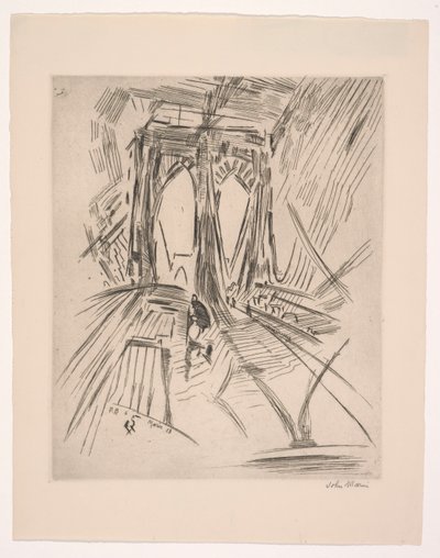 Brooklyn Bridge, nr. 6 af John Marin