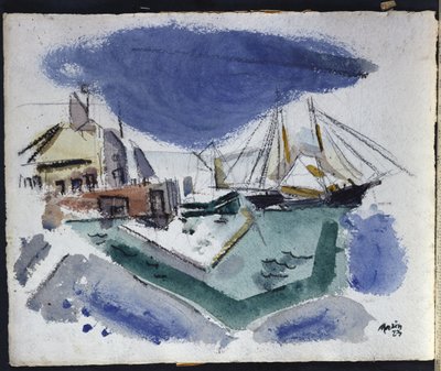 Havnescene af John Marin