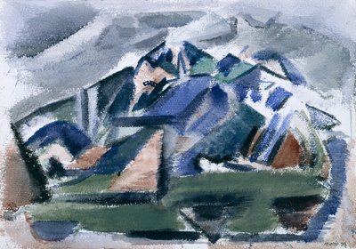 Bjerget, Taos, New Mexico af John Marin