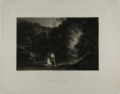Adam og Eva hører den Almægtiges dom, fra illustrationer af Bibelen af John Martin