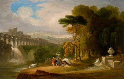 Alexander og Diogenes (olie om bord) af John Martin