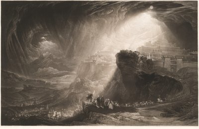 Joshua befaler solen at stå stille af John Martin