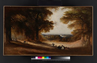 Landskab: Udsigt i Richmond Park, 1850 af John Martin