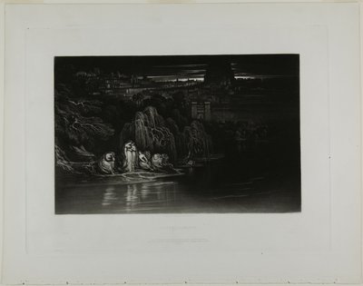 Salme CXXXVII, fra Illustrationer af Bibelen af John Martin