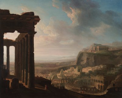 Ruinerne af en gammel by af John Martin