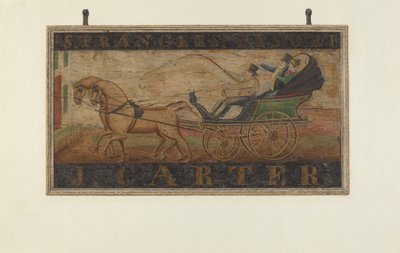 Kroskilt: J. Carter verso, 1940. af John Matulis