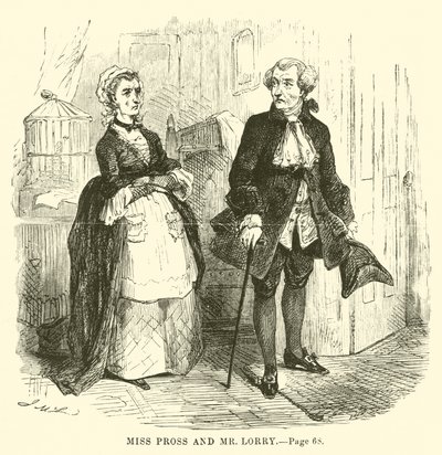 Illustration til "En fortælling om to byer" af Charles Dickens af John McLenan