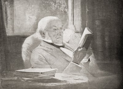 William Ewart Gladstone (1809-98) i alderdommen, illustration fra 