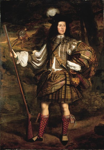 A Highland Chieftain: Portræt af Lord Mungo Murray af John Michael Wright