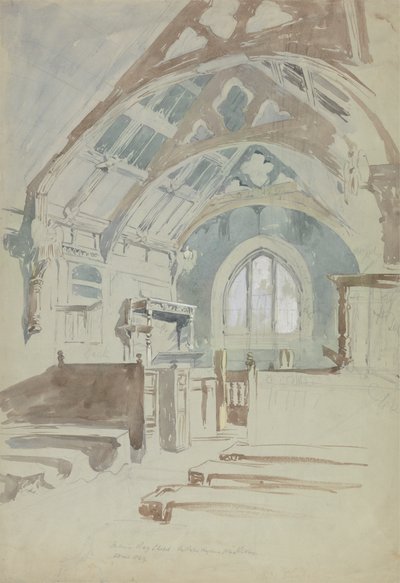 Interiør af Rag Chapel, Sir Robert Vaugn