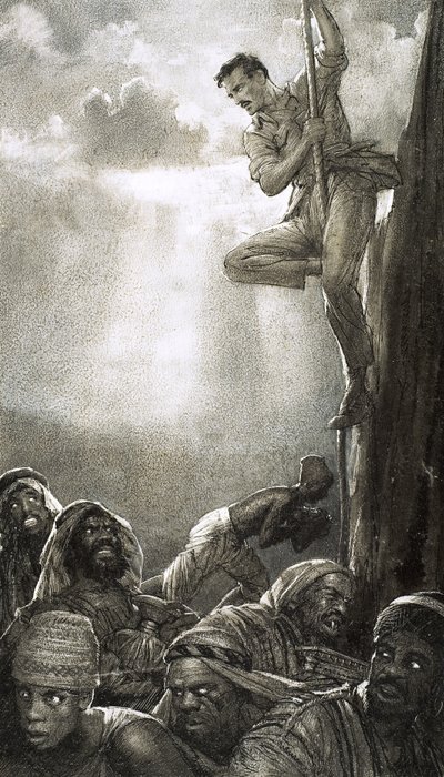 Gravrøverne, illustration fra 