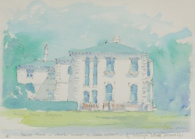 Penlee House, 1991 (wc på papir) af John Miller