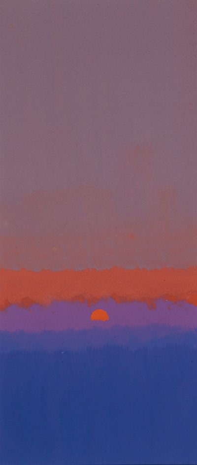 Solopgang (gouache) af John Miller
