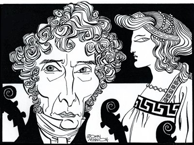 Luigi Cherubini med Médée (karakter fra opera comique af samme navn) af John Minnion