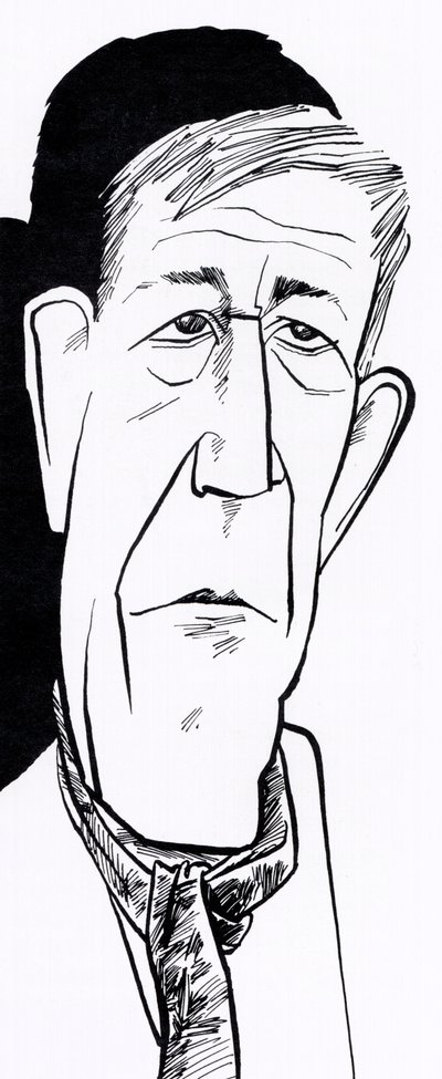 Oskar Kokoschka, karikaturer af John Minnion