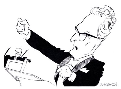 Otto Klemperer - karikaturer af John Minnion