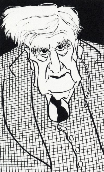 Ralph Vaughan Williams - karikatur af John Minnion