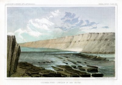 Columbia River, Junction of the Des Chutes, 1856. af John Mix Stanley
