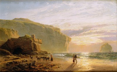 Ud for den korniske kyst eller Trebarwith Strand af John Mogford