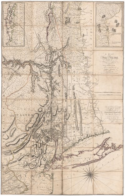 Et kort over New York af Montresor af John Montresor