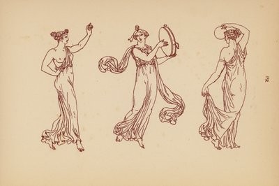 Antikt græsk kvindedragt (litho) af John Moyr Smith