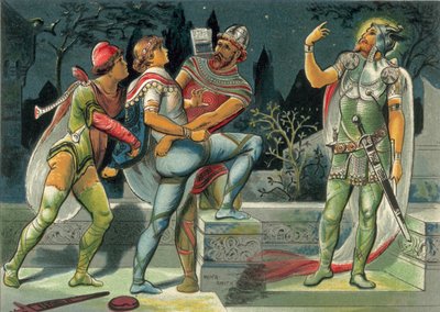 Hamlet og hans fars spøgelse af John Moyr Smith