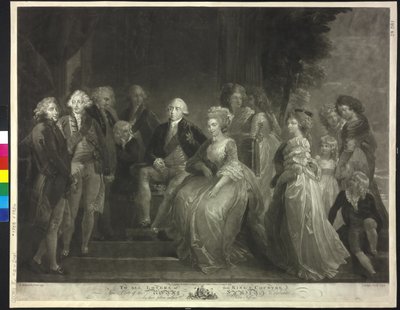 Kongen af England med sin kvinde og hendes børn George III af John Murphy