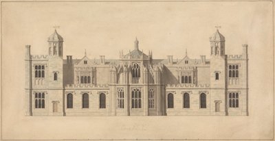 Corsham Court, Wiltshire: Højde af nordfronten af John Nash