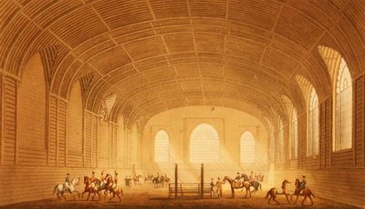 The Riding House fra Views of the Royal Pavilion, Brighton af John Nash af John Nash