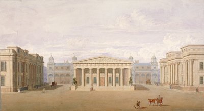 Trafalgar Square, Westminster, London, 1828 af John Nash