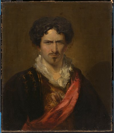 Junius Brutus Booth som Sir Edward Mortimer, 1823. af John Neagle