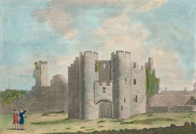 Porten til Pembroke Castle, Pembrokeshire, 1785 af John Newton