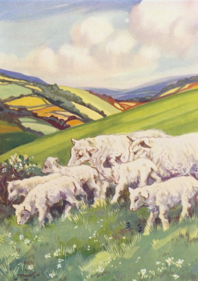 Illustration til Beautiful Joe af Marshall Saunders (farvelitografi) af John Nicholson