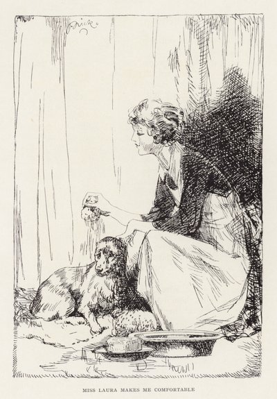 Illustration til Beautiful Joe af Marshall Saunders (litografi) af John Nicholson
