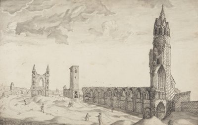 St Andrews Delineated (pen & vask på papir) af John Oliphant