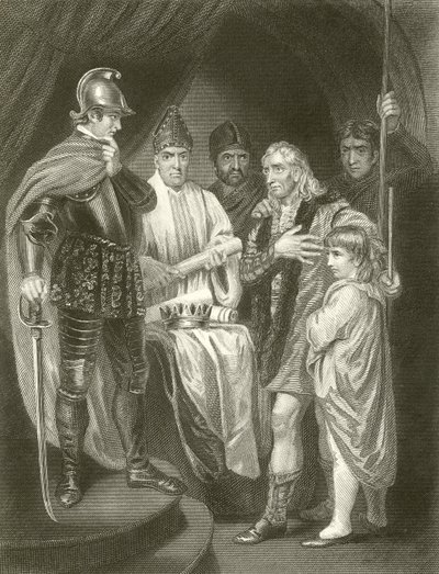 Balliol afgiver sin krone til Edward I af John Opie