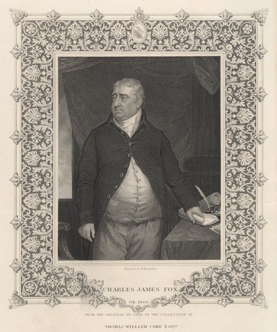 Charles James Fox (gravering) af John Opie