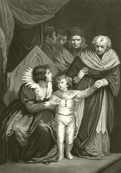 Elizabeth Woodville overgiver sin søn af John Opie