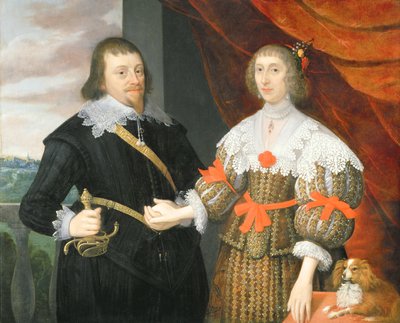 Portræt af en mand og kone af John Parker