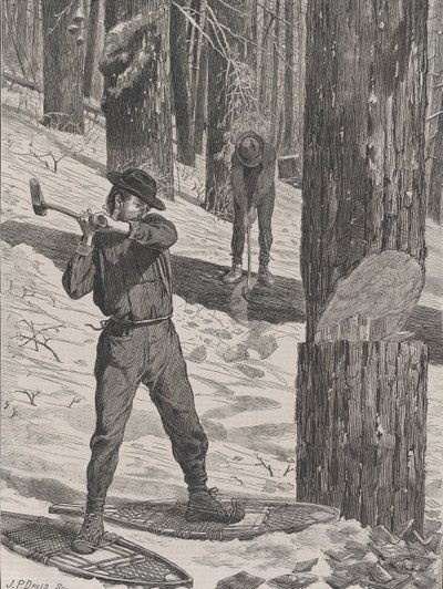 Tømmer om vinteren Hver lørdag, Vol. II, ny serie, 28. januar 1871. af John Parker Davis